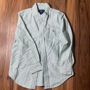 Gently Used Kids Polo Long Sleeve Button up Shirt!! Still very Nice!!